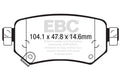 EBC 2016+ Mazda 6 2.5L Redstuff Rear Brake Pads