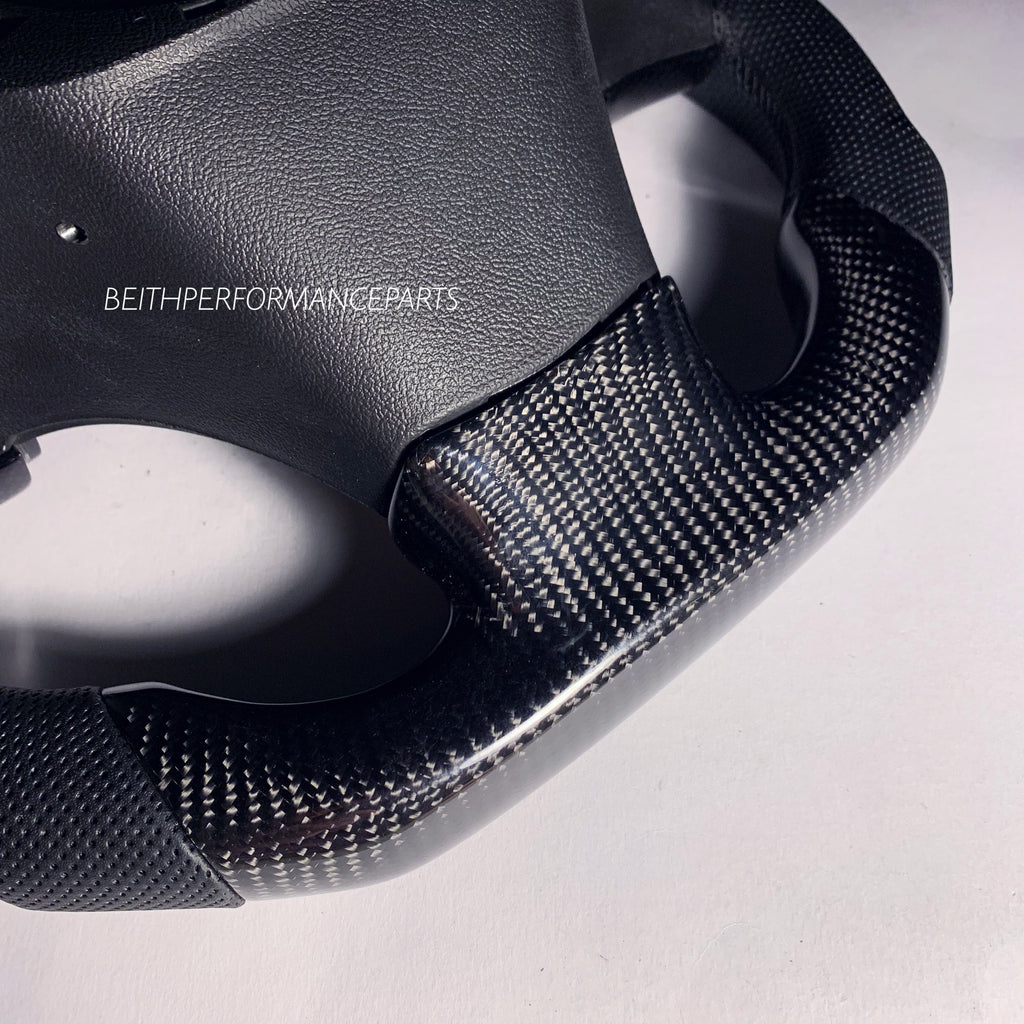 2009-2013 Chevrolet Corvette ZR1 – Carbon – Black Stitching, Blue Stripe