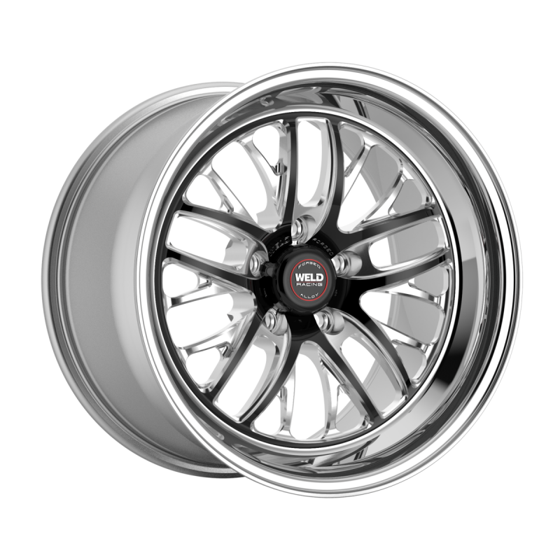 Weld S82 17x10 / 5x114.3 / 7.8 BS / 3.18 HB - Black Center - Polished Shell - Non-BL Wheel
