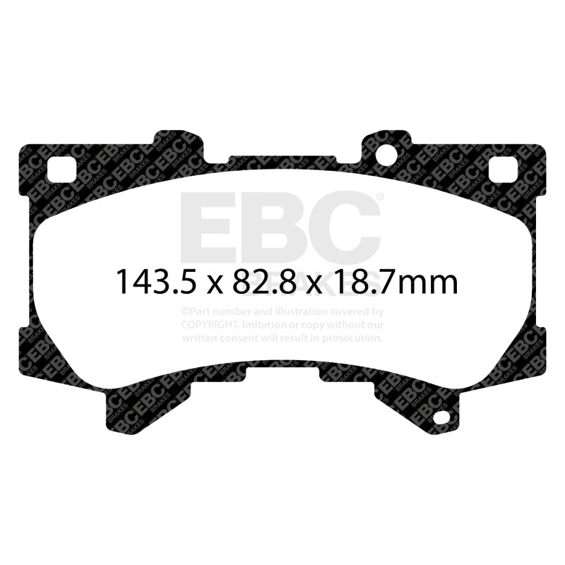 EBC 2022+ Lexus LX600 3.5TT Greenstuff Front Brake Pads