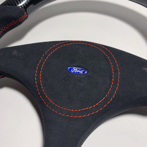 1984-1986 Ford Mustang – Carbon – Red Stitch, Red Stripe