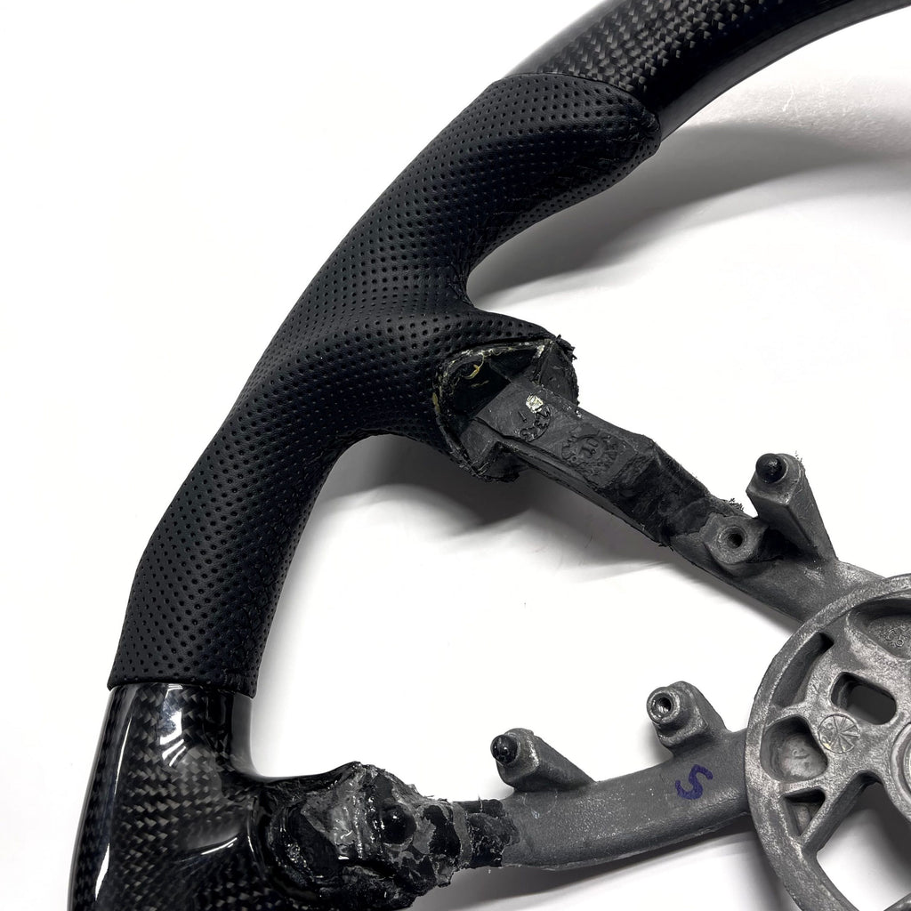1999-2004 Chevrolet C5 Corvette Carbon Fiber Steering Wheel - Black Stitch image 2