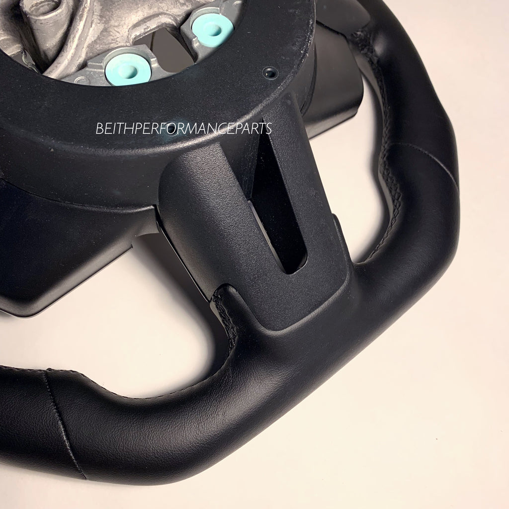 2015-2017 Ford Mustang – Custom Full Black Leather – With Carbon Bezels