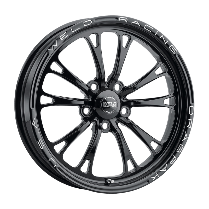 Weld Dodge Dragpak V-Series 17x4.5 / 5x115 / 2.25 BS - Gloss Black Milled - Non-BL Wheel