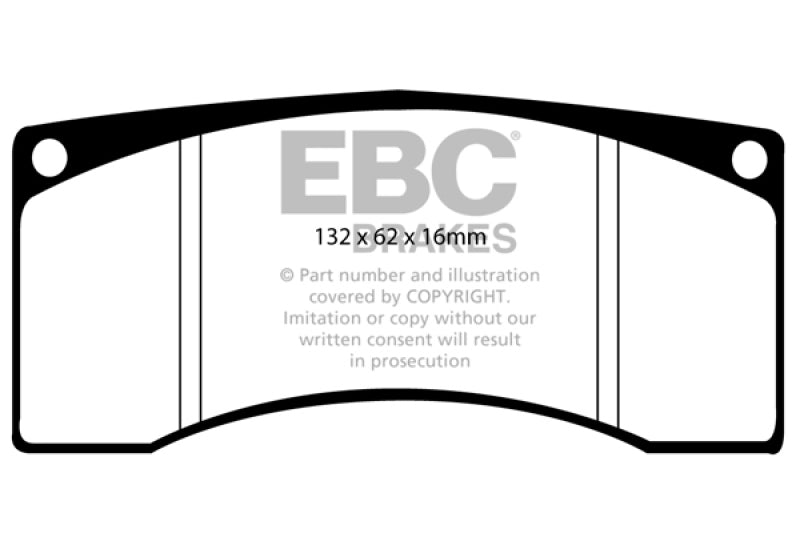 EBC Ford Saleen Mustang Alcon front calipers Yellowstuff Front Brake Pads