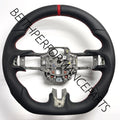 2018+ Ford Mustang Custom Leather Steering Wheel – Red Stitching