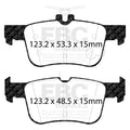 EBC 2013+ Lincoln MKZ 2.0L Hybrid Greenstuff Rear Brake Pads