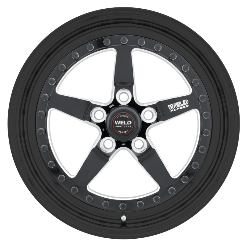 Weld Weldstar 15x10 / 5x4.75 / 5.5 BS / 3.18 HB - Black Center - Black Shell - Non-BL Wheel