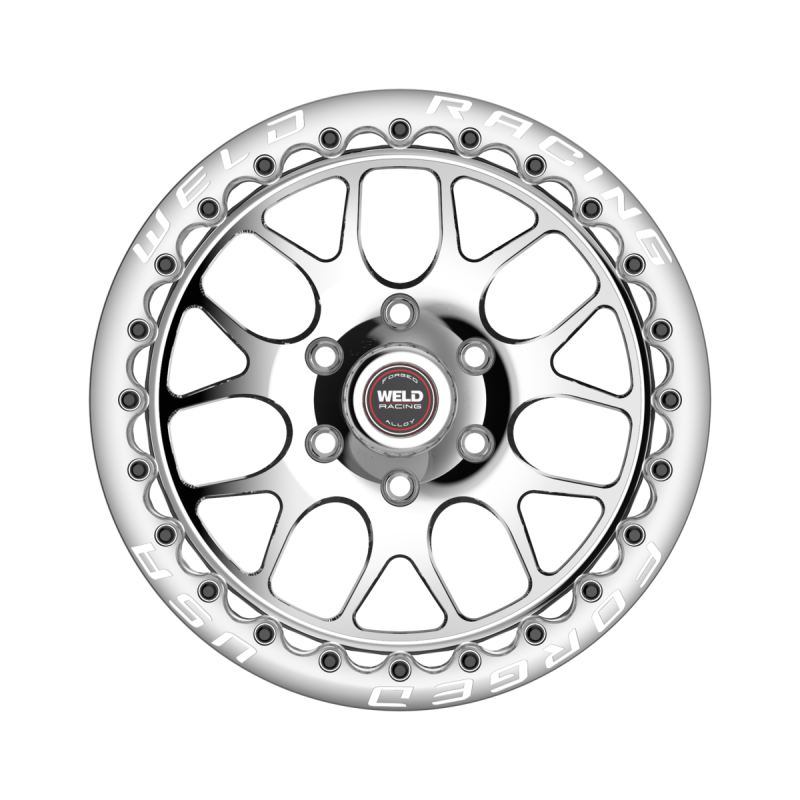 Weld S77 HD Beadlock 17x10/6x139.7/6.2 BS/3.54 HB-Polished Center-Polished Shell-Polished SBL Wheel