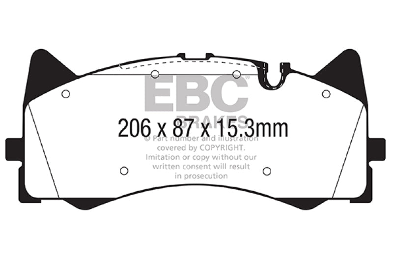 EBC 2015+ Mercedes-Benz C63 Amg (W205) 4.0L Twin Turbo Bluestuff Front Brake Pads