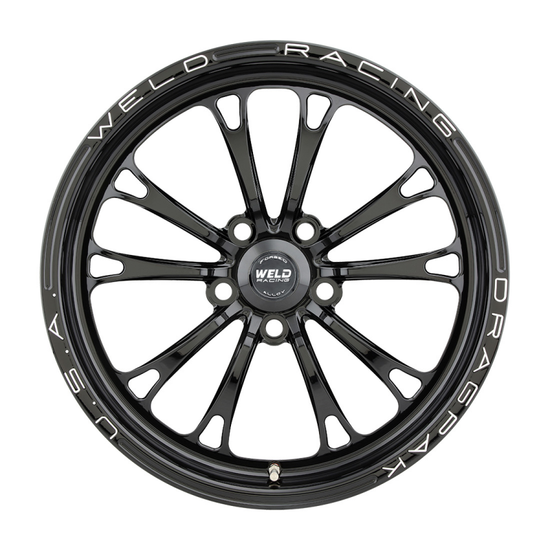 Weld Dodge Dragpak V-Series 17x4.5 / 5x115 / 2.25 BS - Gloss Black Milled - Non-BL Wheel