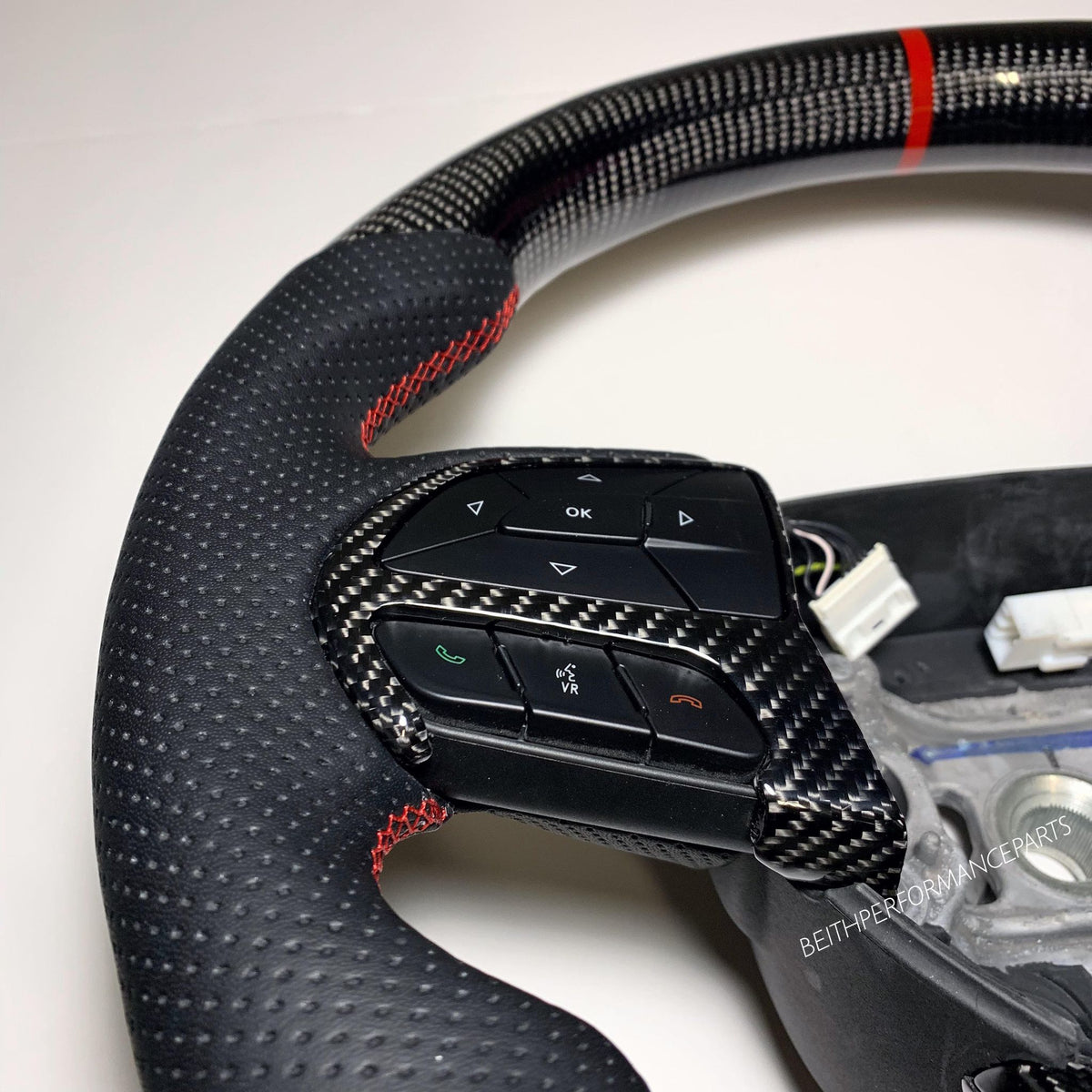 2014+ Jeep SRT / Hellcat – Carbon – Red Stitching