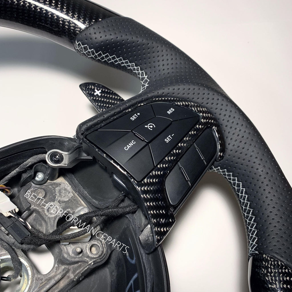 2015-2020 Dodge Charger/Challenger – Carbon – Grey Stitching