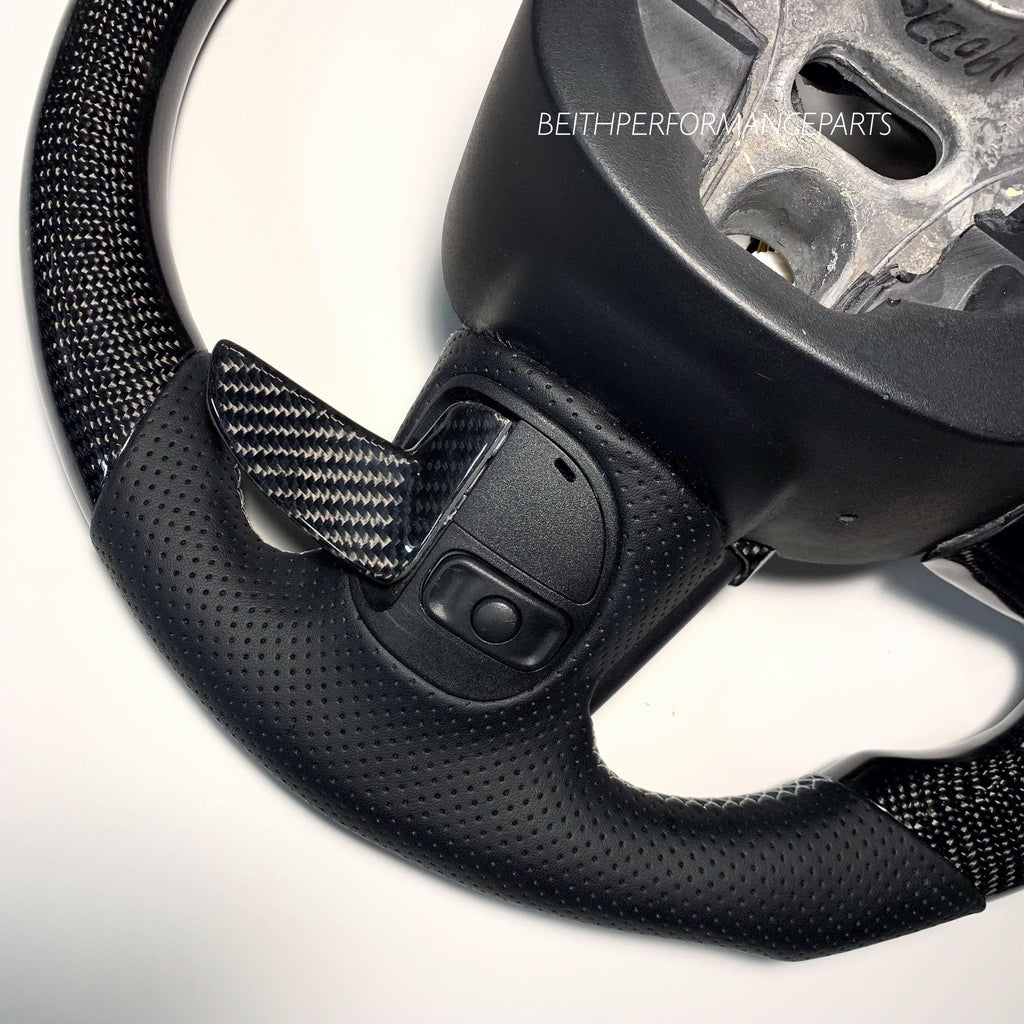 2015-2020 Dodge Charger/Challenger – Carbon – Grey Stitching