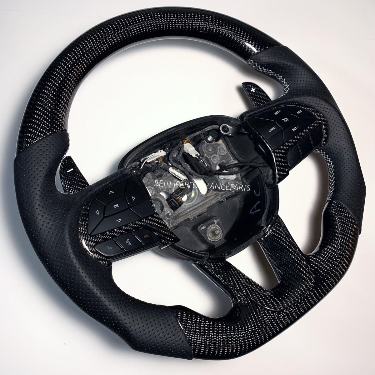 2015-2020 Dodge Charger/Challenger – Carbon – Grey Stitching