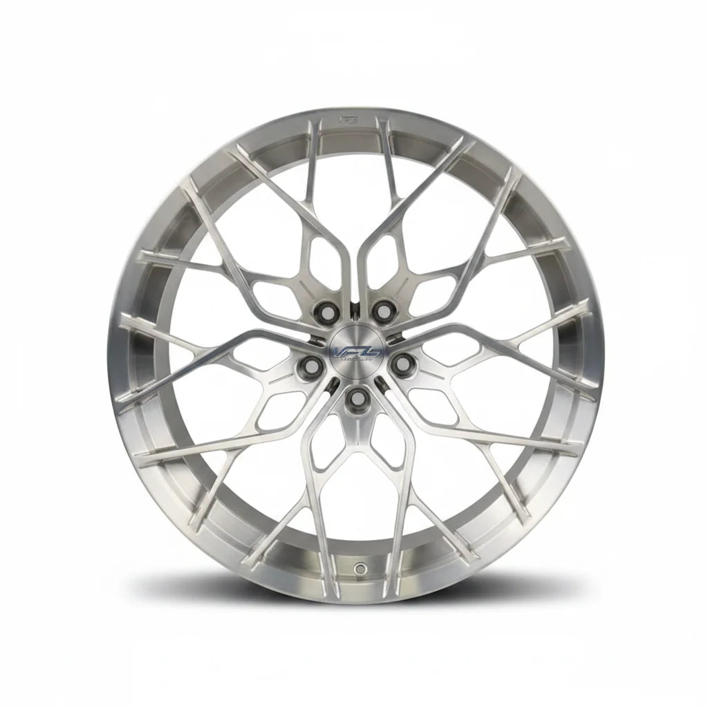 Forgedlite MC21 Brushed Aluminum Forged Wheels (20x10 Front / 21x13 Rear)