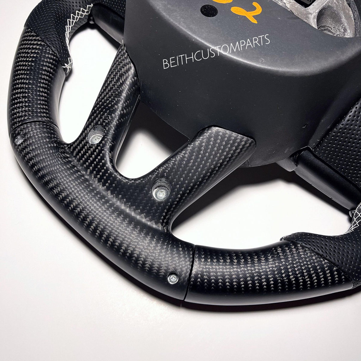 2015-2020 Dodge SRT Hellcat – Matte Carbon – White Stitching