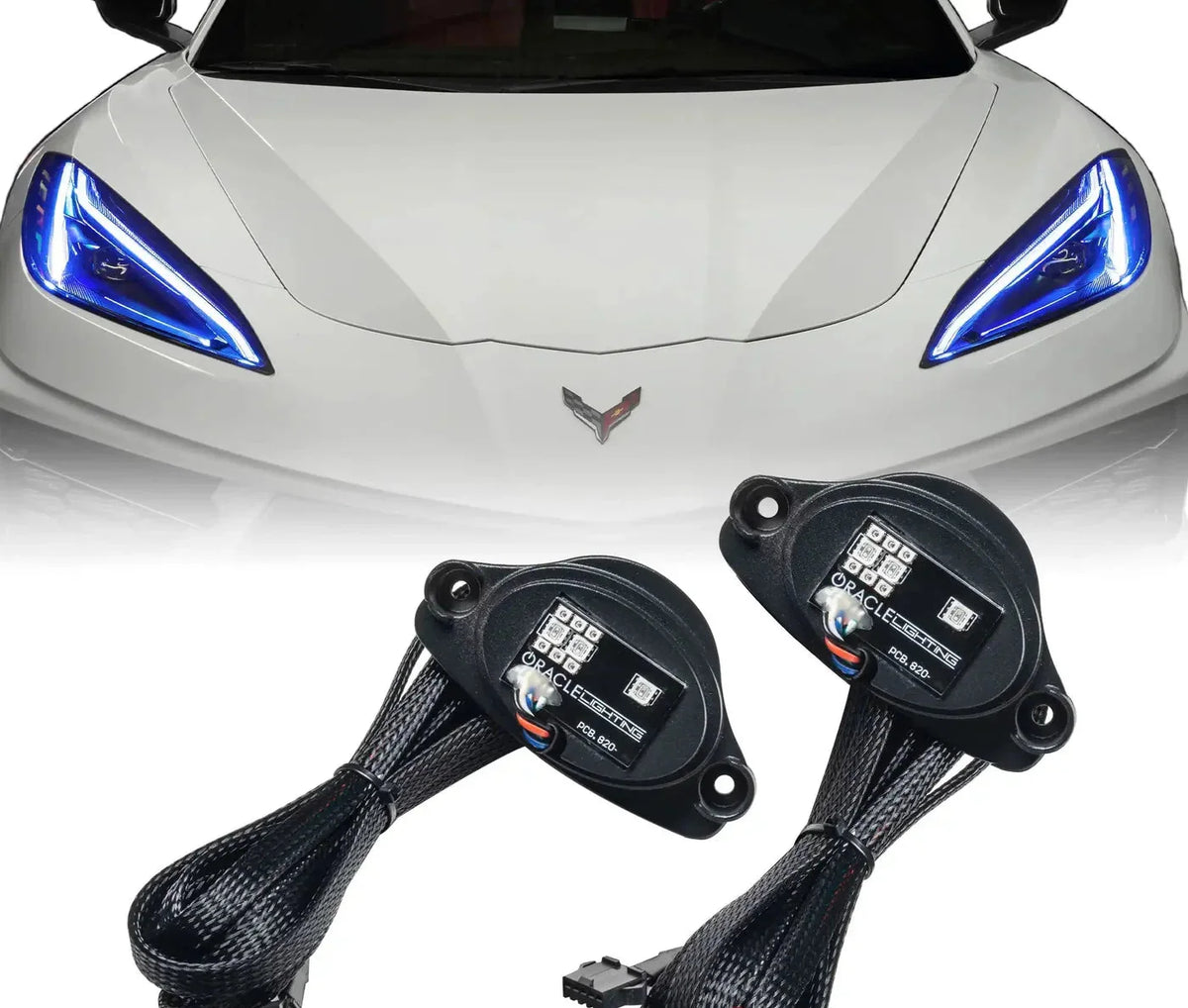 ORACLE Lighting 2020-2025 Chevrolet C8 Corvette ColorSHIFT RGB+A LED Headlight DRL Upgrade