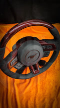 2015-2023 Mustang S550  Red Carbon Fiber Steering Wheel