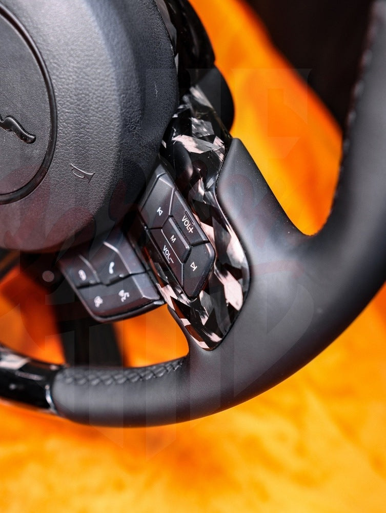 2015-2023 Mustang S550  Forged Carbon Fiber Steering Wheel