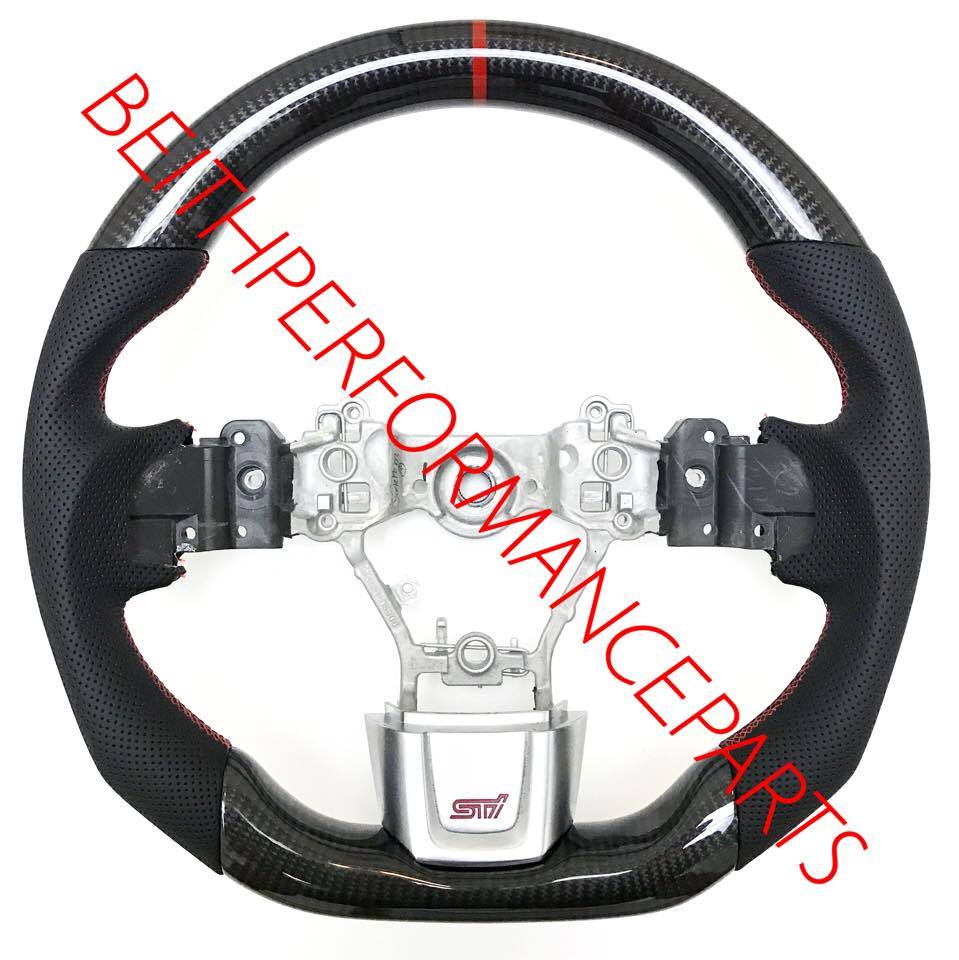 2015+ Subaru Impreza Carbon – Red Stitching, Red Stripe