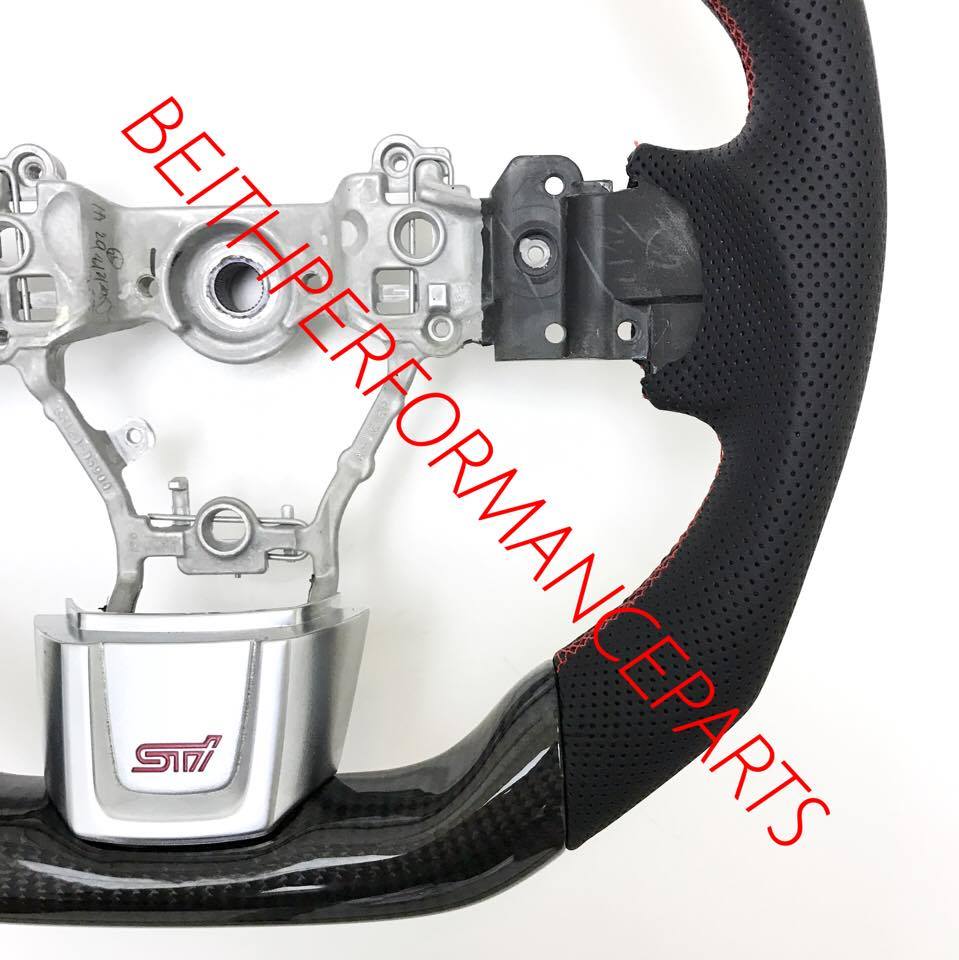 2015+ Subaru Impreza Carbon – Red Stitching, Red Stripe