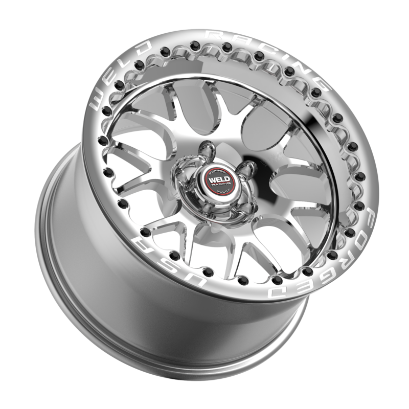 Weld S77 Beadlock 17x10/5x120.65/8.3 BS/3.18 HB-Polished Center-Polished Shell-Polished SBL Wheel