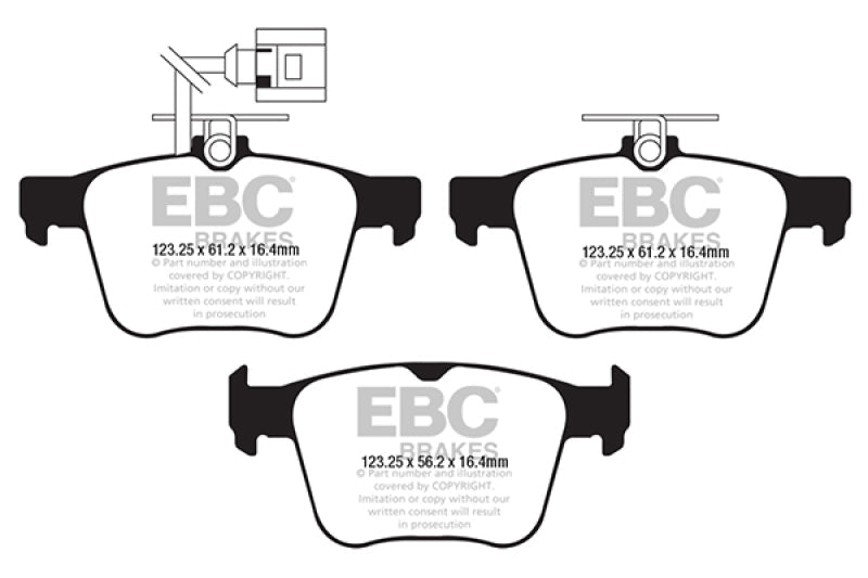 EBC 2018 Audi TT Quattro Yellowstuff Rear Brake Pads