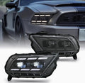 2010-2014 Ford Mustang S197 Dual LED Projector Headlights – Black Housing image 0