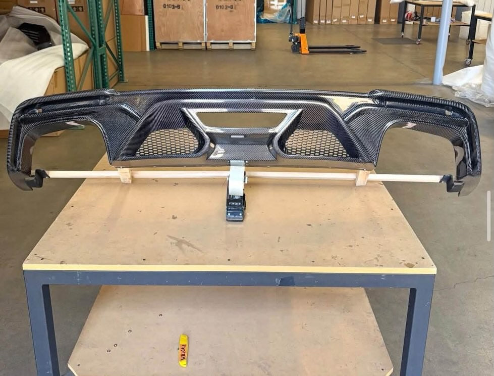 2020+ Ford Mustang Shelby GT500 Carbon Fiber Rear Diffuser image 0