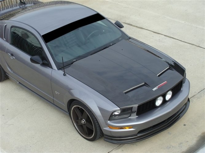 2005-2009 Mustang Carbon Fiber A39 Ram Air Hood