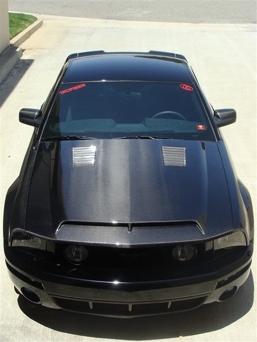 2005-2009 Mustang Carbon Fiber A53 Ram Air Hood