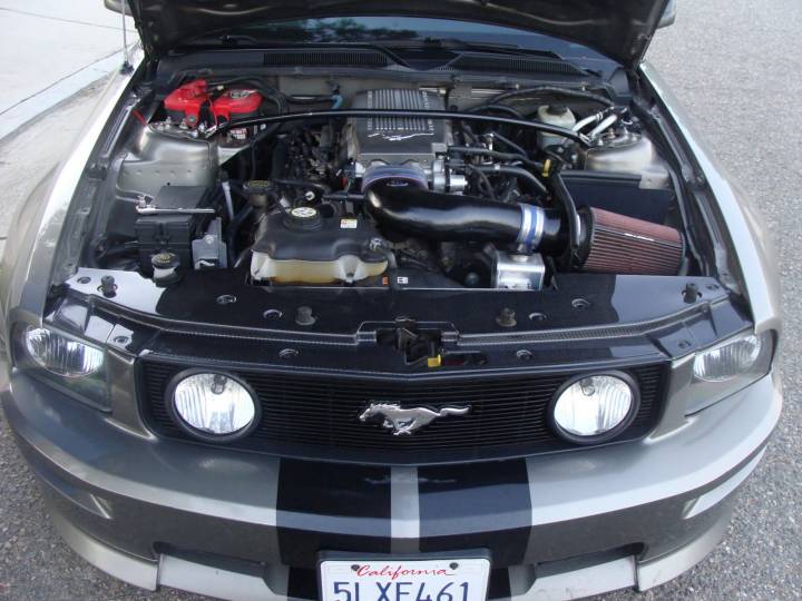 2005-2009 Mustang Carbon Fiber LG50 Radiator Cover - EXCLUSIVE