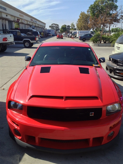 2005-2009 Mustang Fiberglass A53 Ram Air Hood