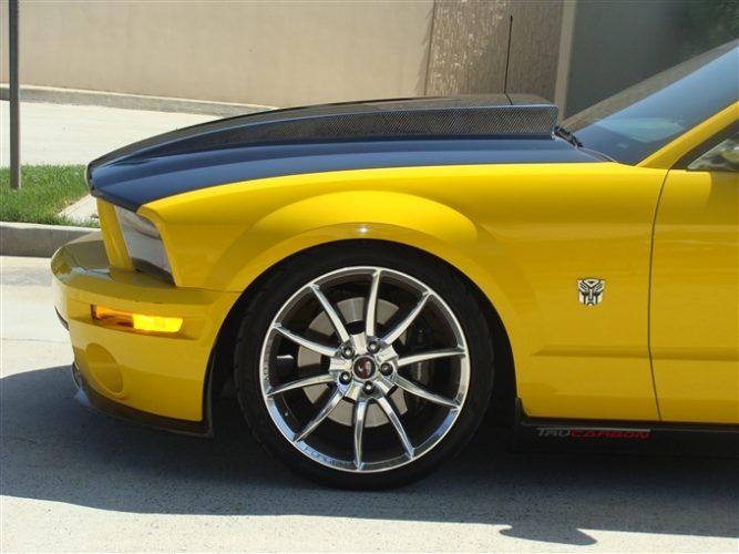 2005-2009 Mustang GT500 Carbon Fiber A49-3KR Heat Extractor Hood
