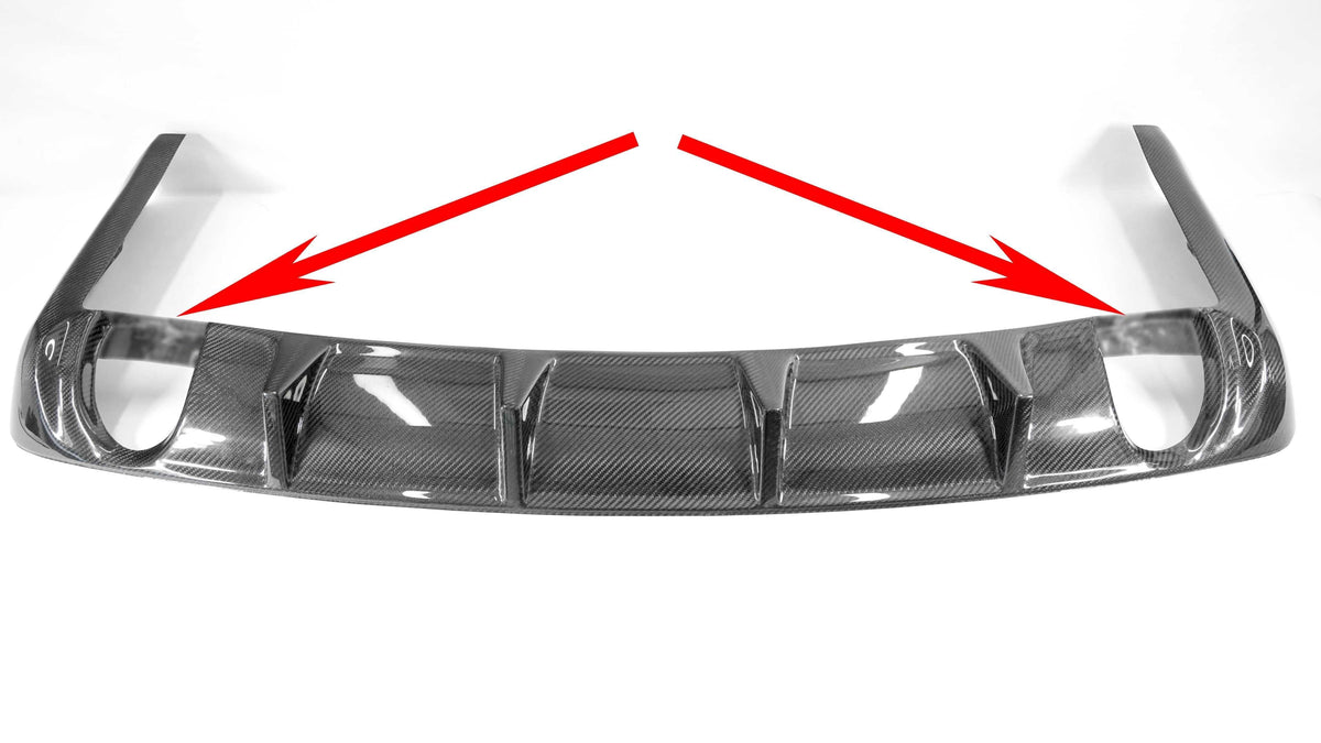 2005-2009 Mustang GT500 Carbon Fiber LG62KR Rear Diffuser Cover