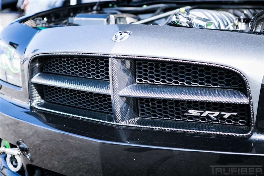 2005-2010 Charger Carbon Fiber LG154 Front Bumper Grille