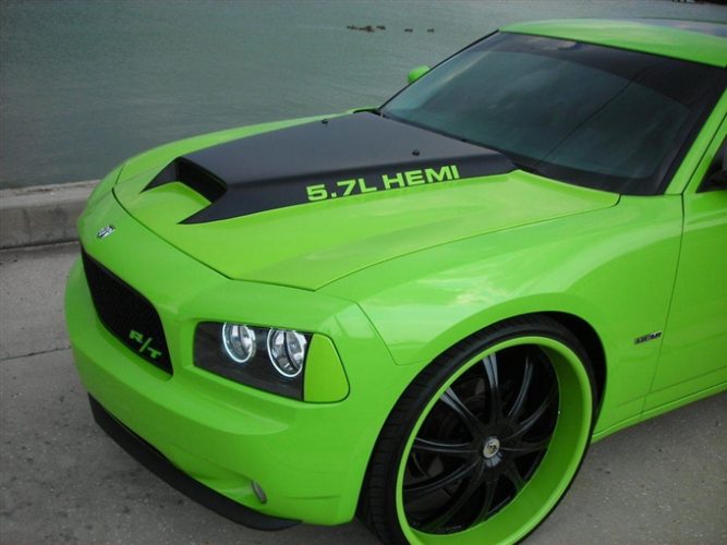 2005-2010 Charger Fiberglass A50 Ram Air Hood