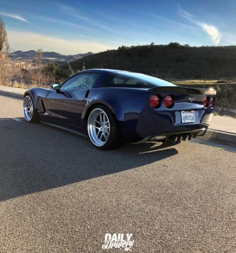 2005-2013 C6 Corvette Fiberglass LG326-S Wide Body Rear Fender Flares - EXCLUSIVE