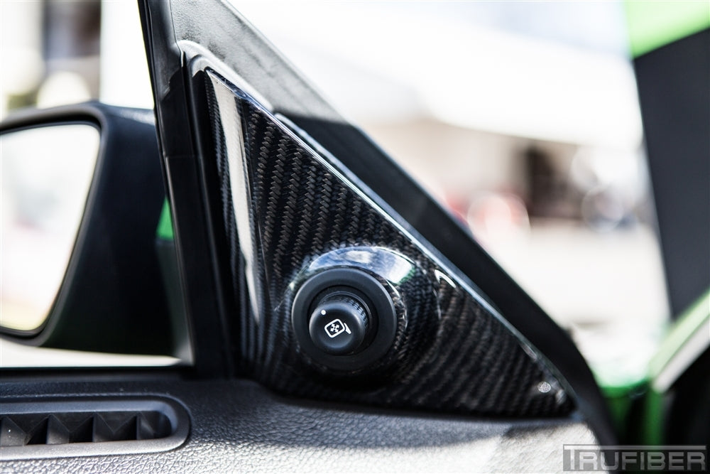 2005-2014 Mustang Carbon Fiber LG116 Mirror Switch Bezels