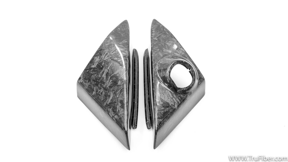 2005-2009 / 2010-2014 Mustang Forged Carbon Fiber LG116 Mirror Switch Bezels - EXCLUSIVE