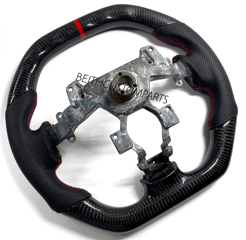 2008-2016 Nissan R35 GTR – Carbon – Red Stitching, Red Stripe