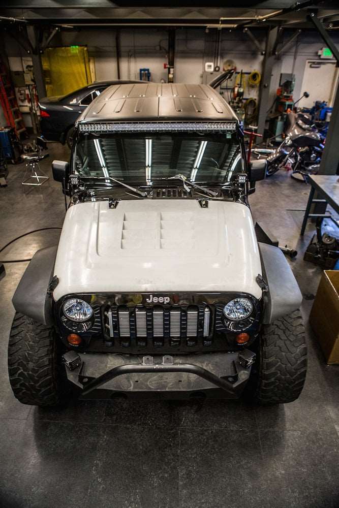 2007-2017 Wrangler Fiberglass A77 Heat Extractor Hood "JK"