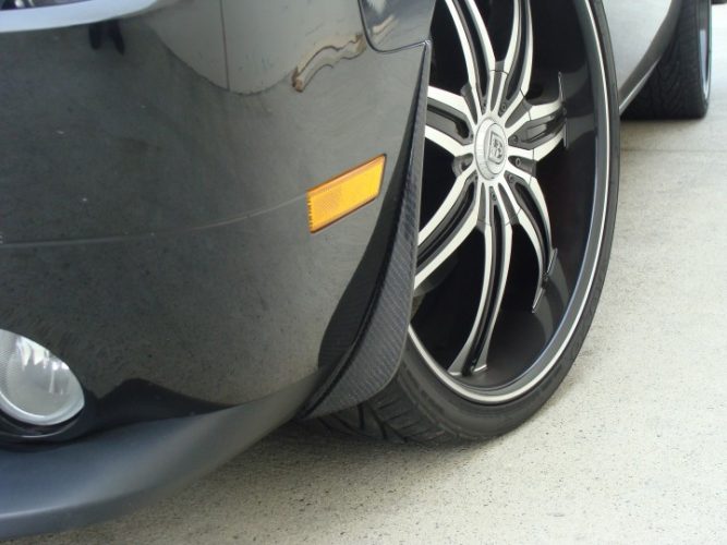 2009-2013 Challenger Carbon Fiber LG41 Front Splash Guards