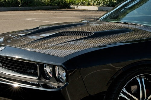 2009-2015 Challenger Carbon Fiber A60 Hood - EXCLUSIVE