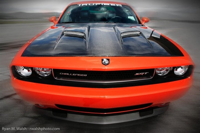 2009-2015 Challenger Carbon Fiber A60 Hood - EXCLUSIVE