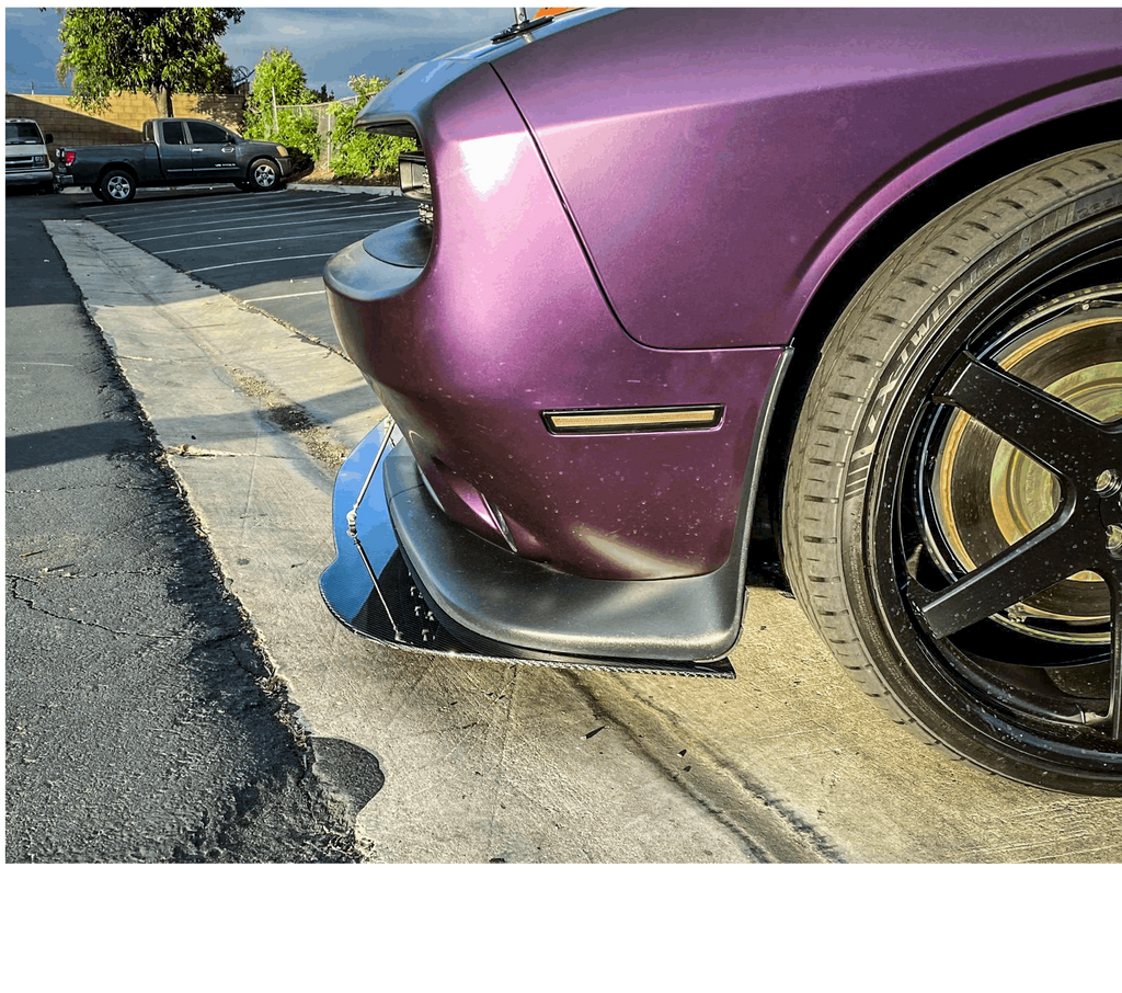 2009-2019 Challenger Carbon Fiber LG368 Front Splitter