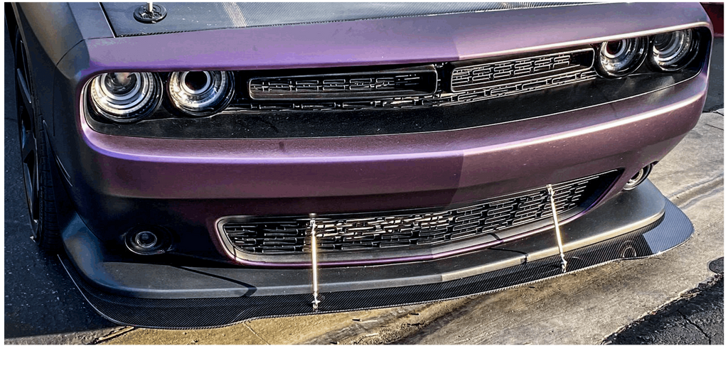 2009-2019 Challenger Carbon Fiber LG368 Front Splitter