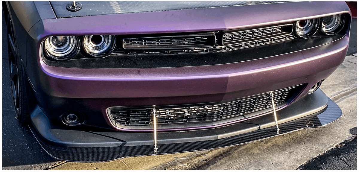 2009-2019 Challenger Carbon Fiber LG368 Front Splitter