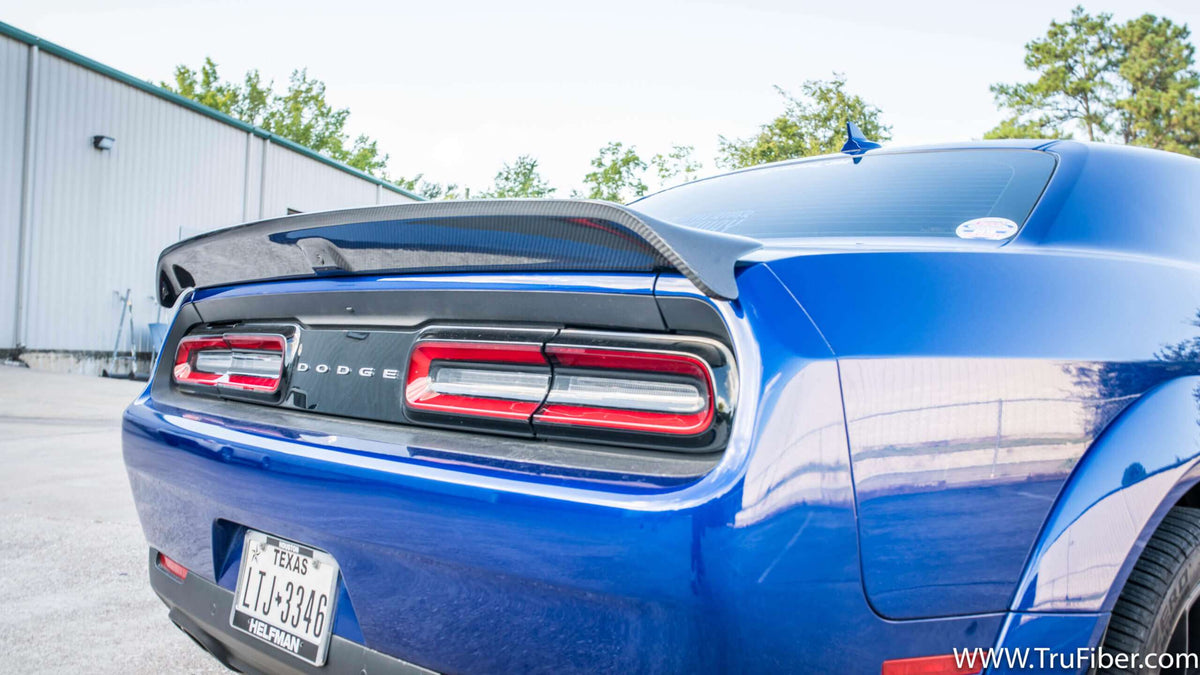 2009-2022 Challenger Carbon Fiber DCA69 Rear Spoiler
